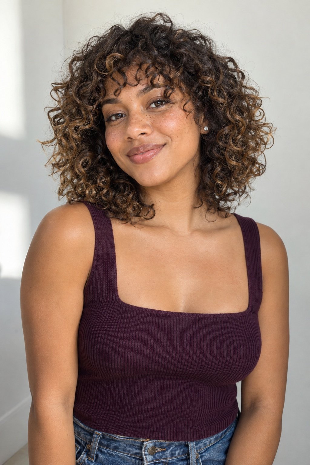 Curly Shape: Definierte Locken · runde Form