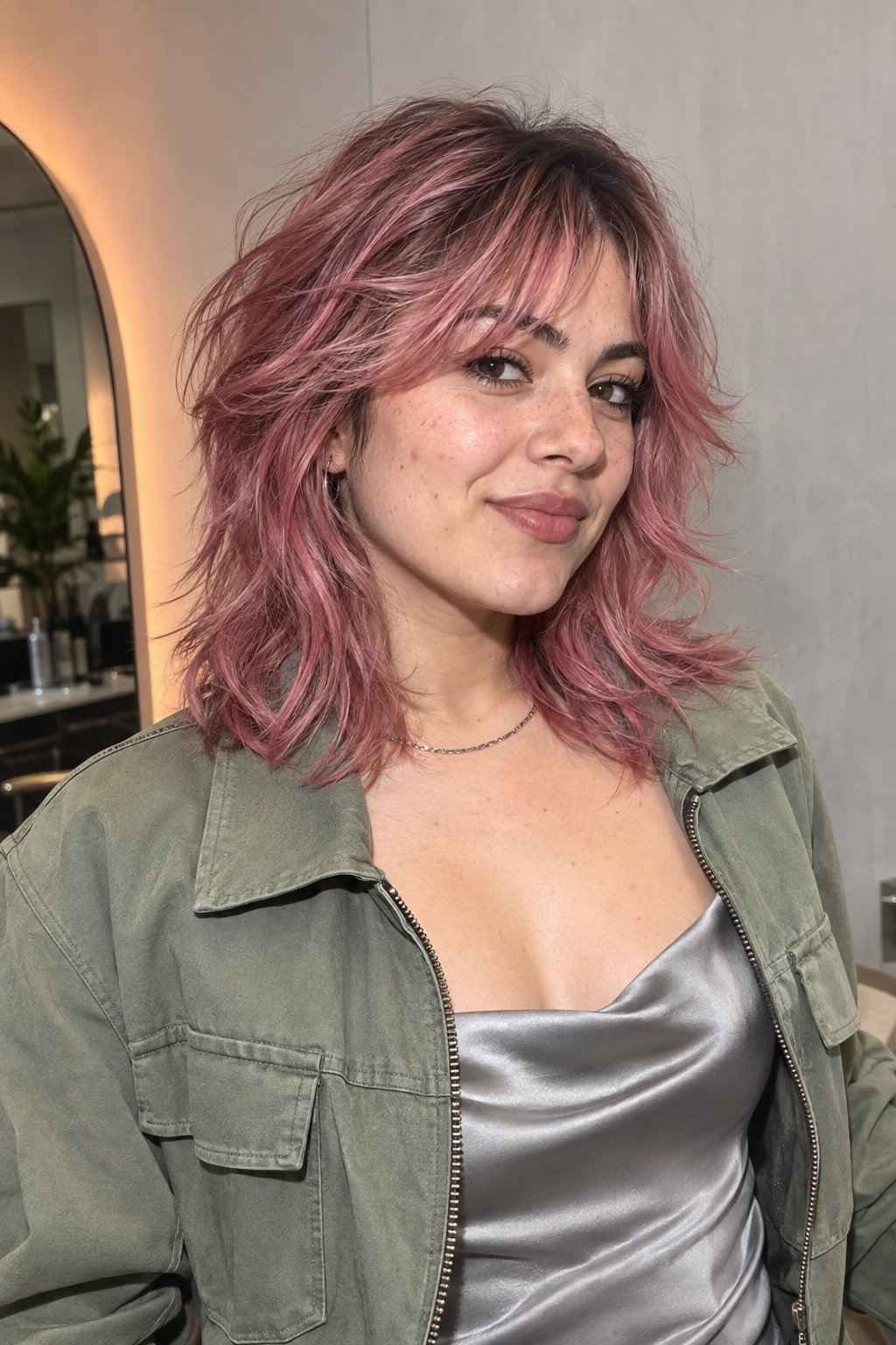 Rose Soft Shag: Rosé · sichtbarer Ansatz · Textur