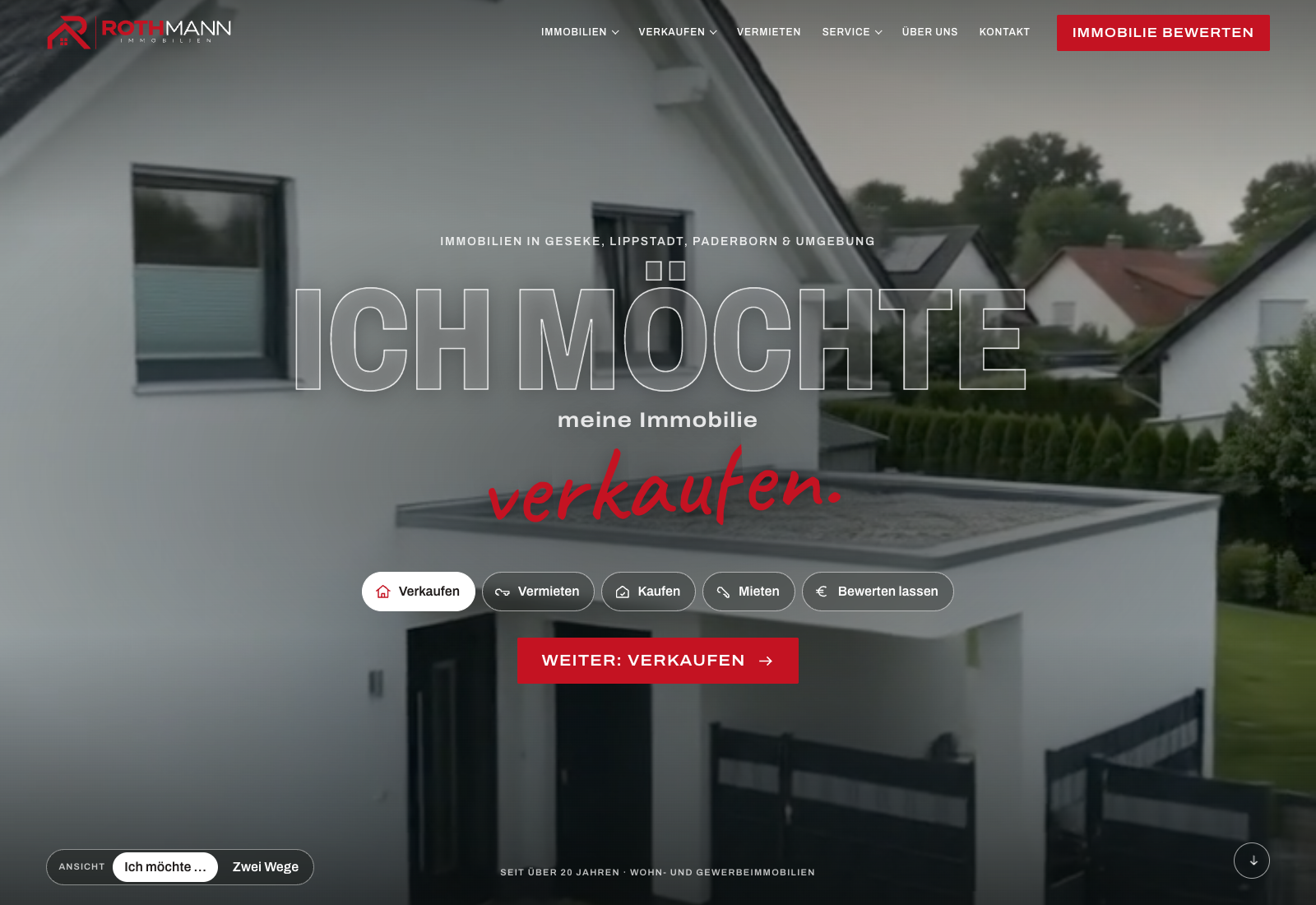 Website von Rothmann Immobilien