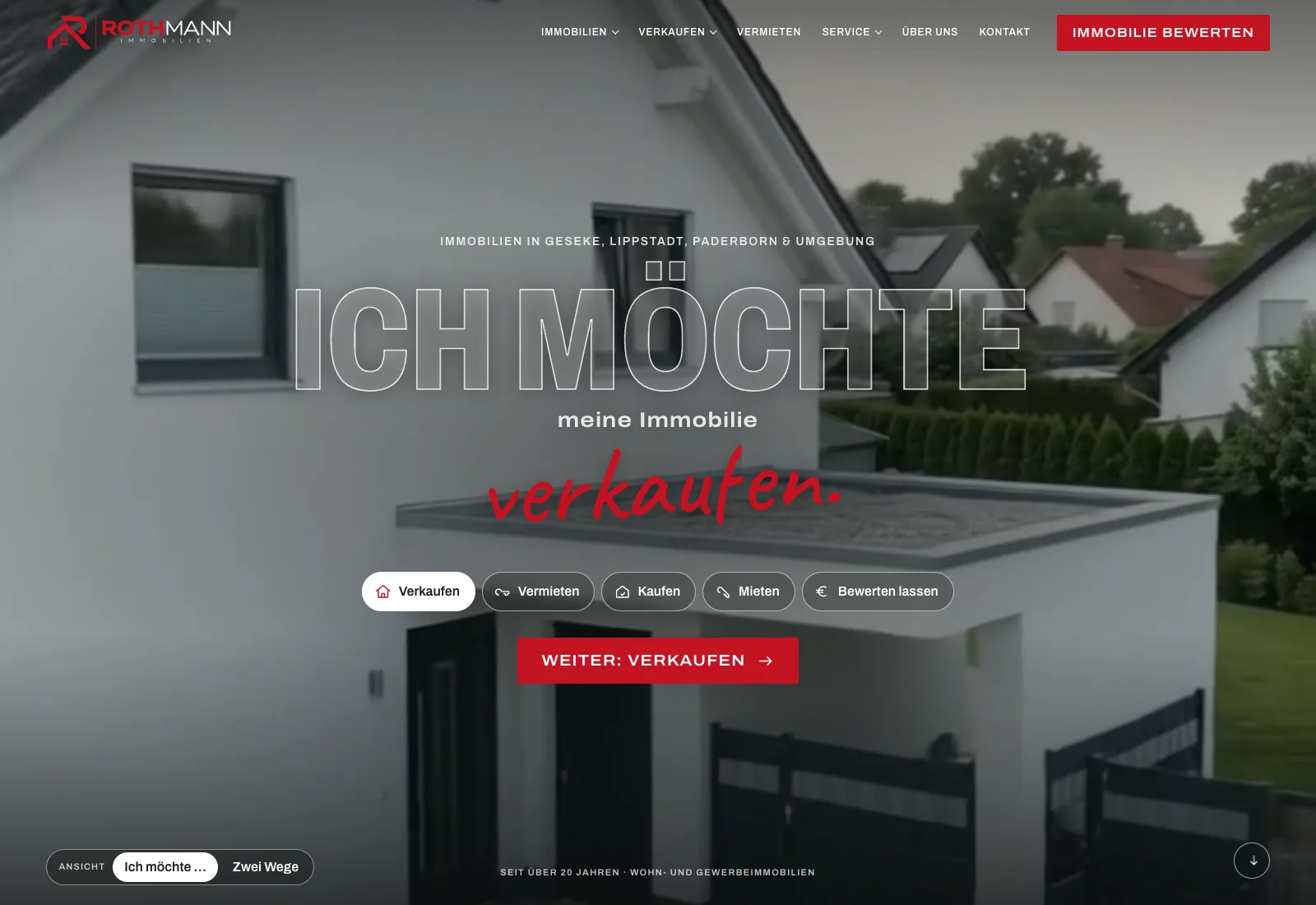 Website von Rothmann Immobilien